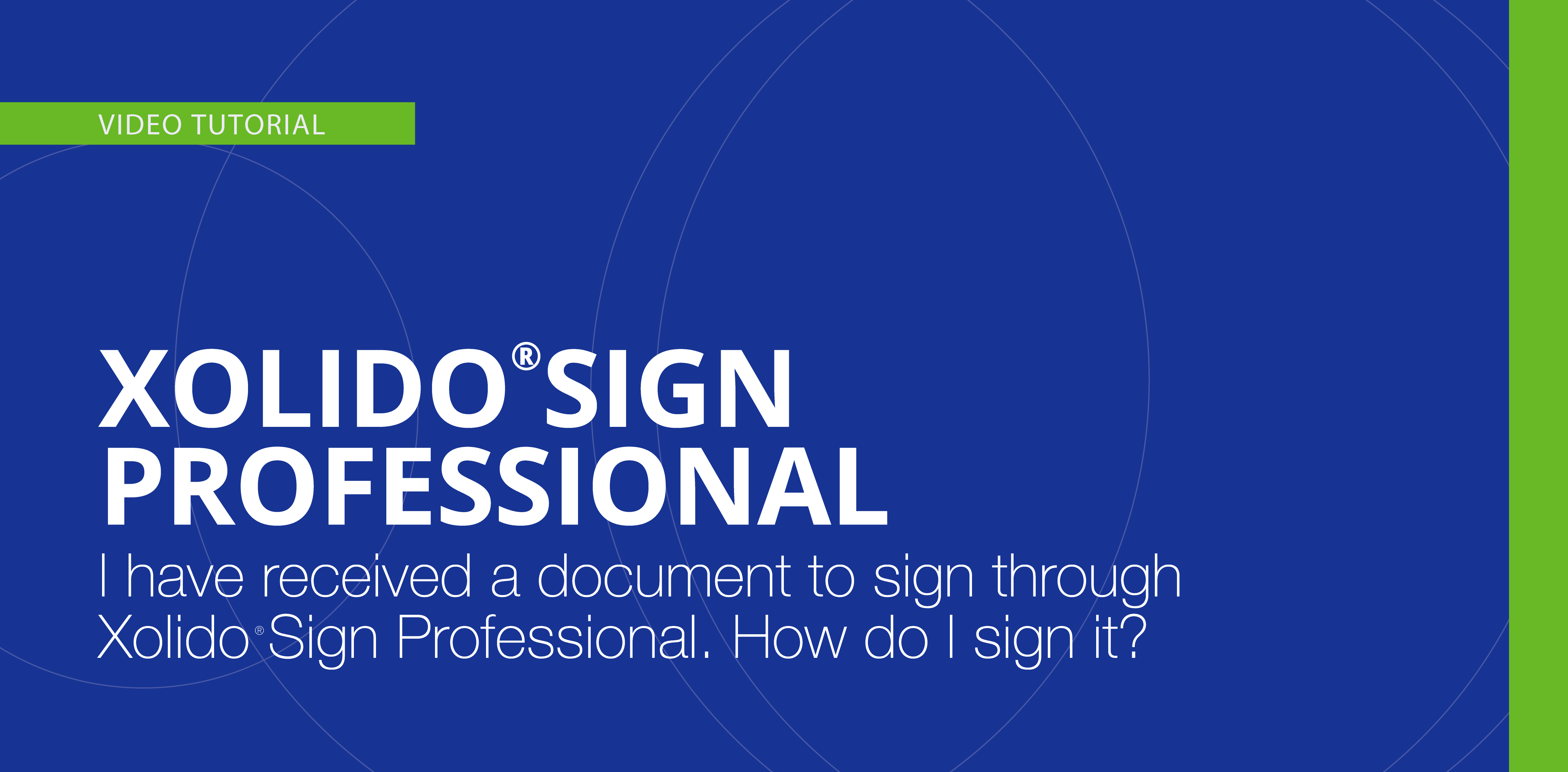 I have received a document to sign through XolidoSign Professional