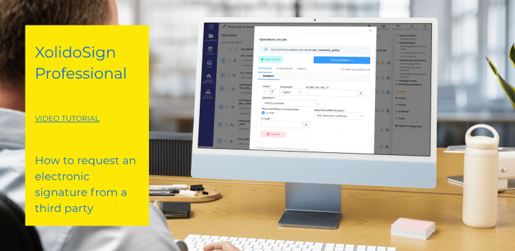 How to request an electronic signature from a third party