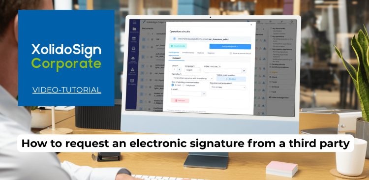 How to request an electronic signature from a third party