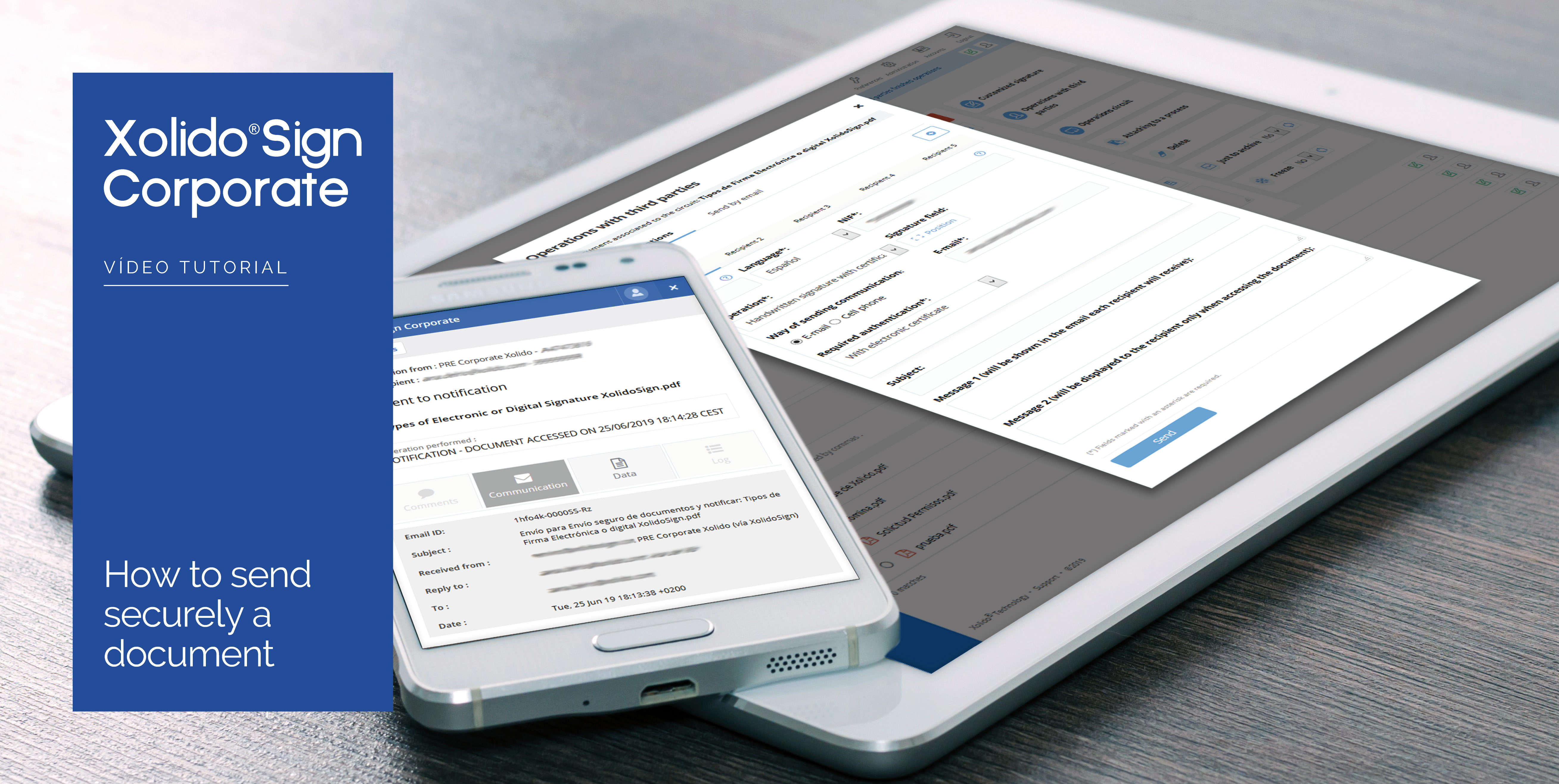 How to send securely a document