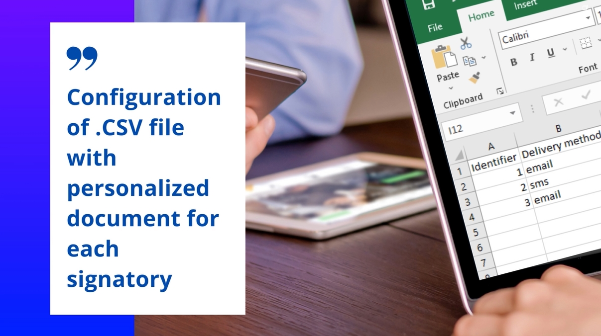 Shipments by lot - Configuration of .CSV file