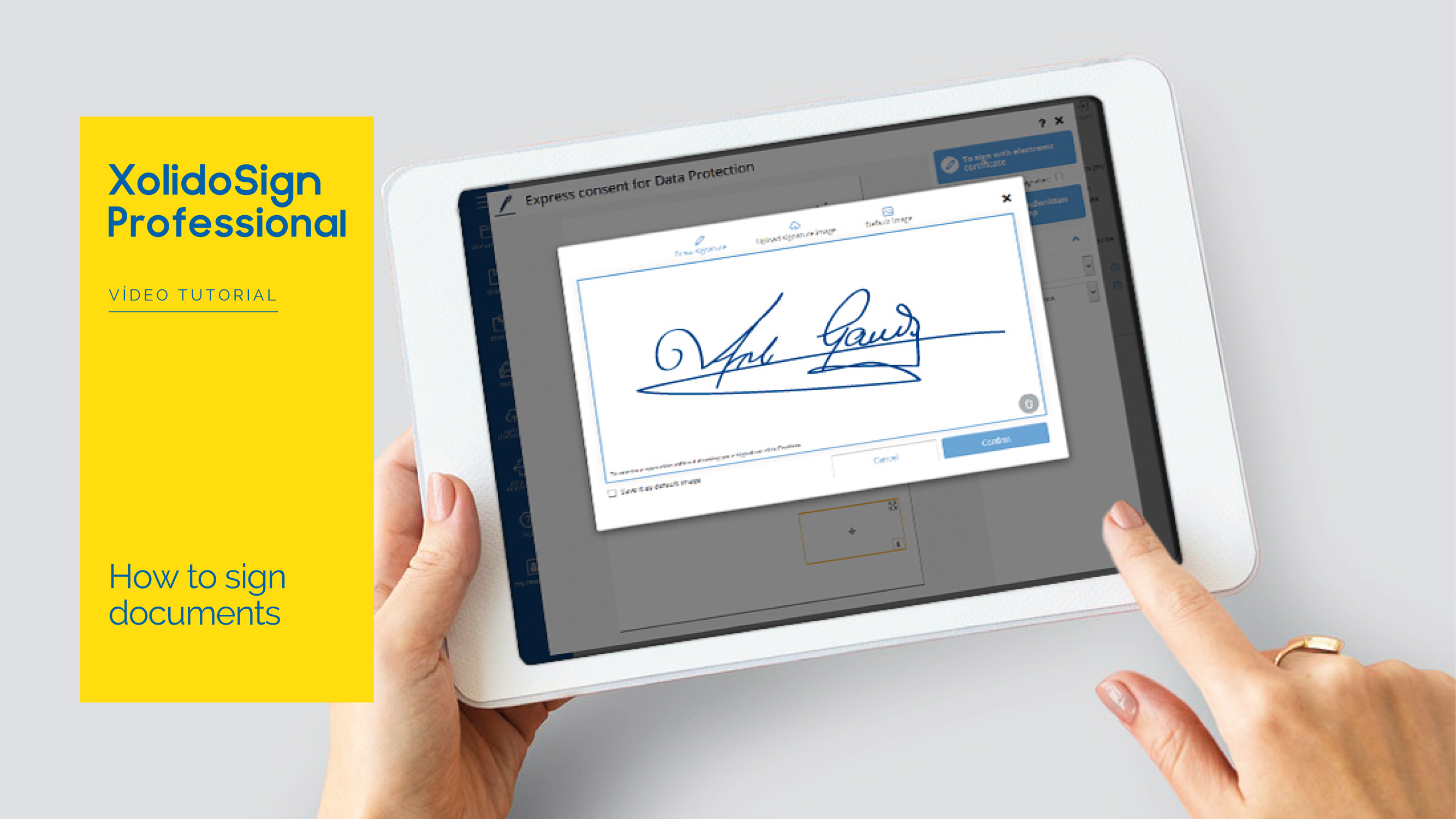 How to sign a document in XolidoSign Professional