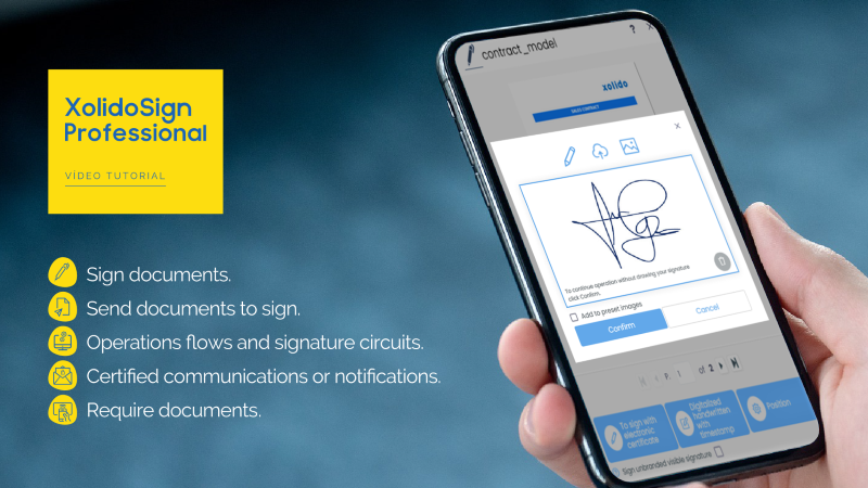 First steps in XolidoSign Professional